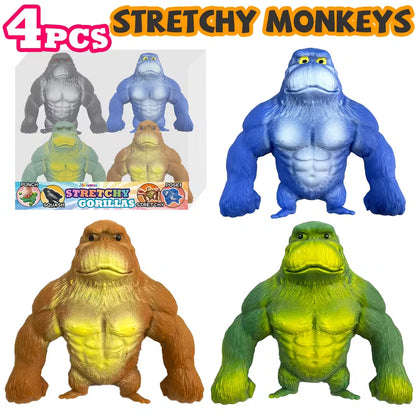 🦍 Stretchy Gorilla Fidget Toy – Soft Squeeze Stress Relief Fun
