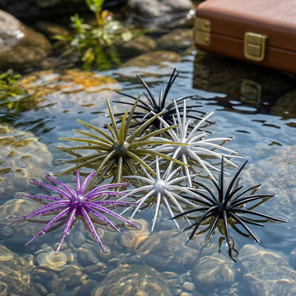 7 pieces/box Floating lure, bionic sea urchin ball soft bait